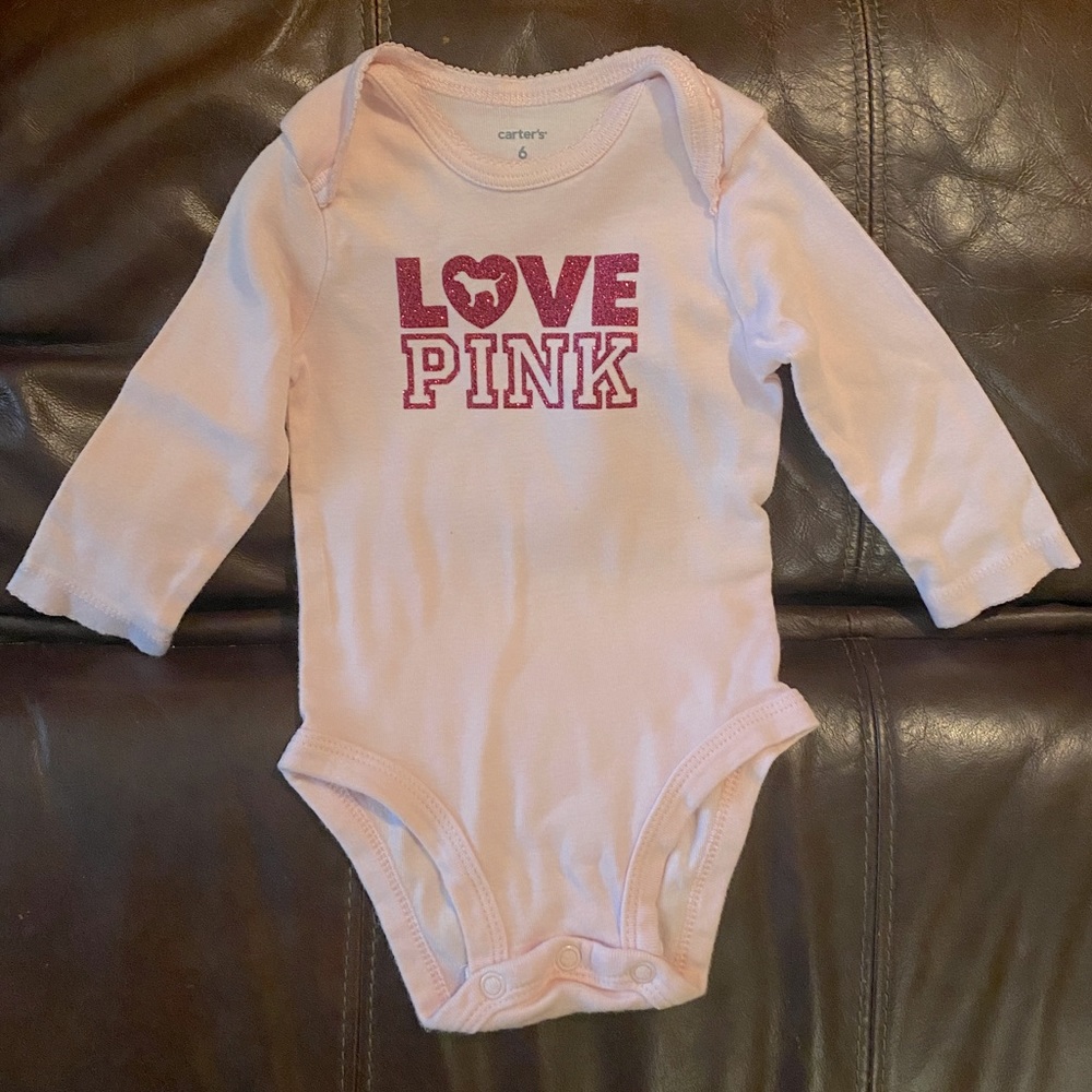 Size 6months Carter’s Light Pink Onesie